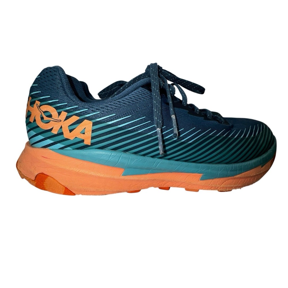 HOKA One One Torrent 2 Teal & Orange Colorway Women's Trail Running Shoes Sz 9.5